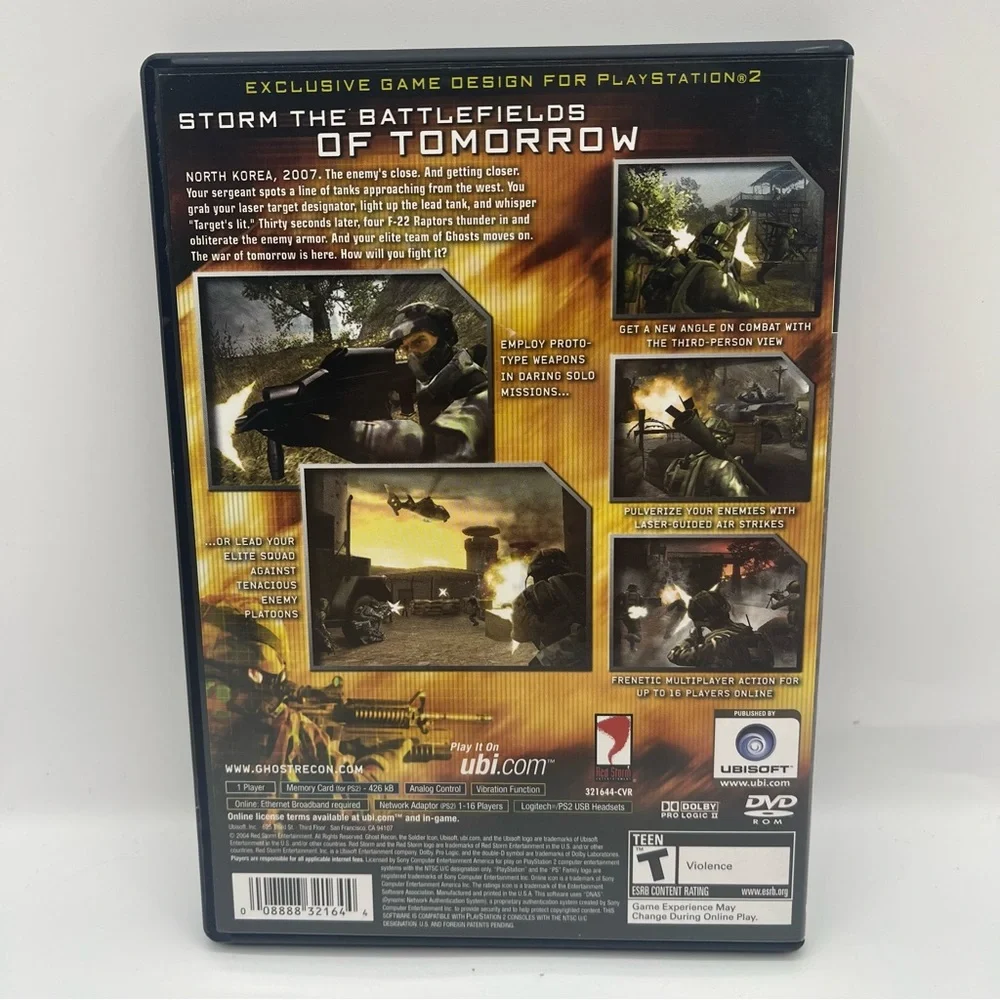 Tom Clancy's Ghost Recon 2 (Sony PlayStation 2, 2004) CIB. Tested.